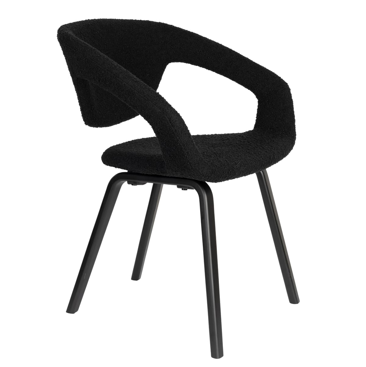 Zuiver Flexback Eetkamerstoel Zwart