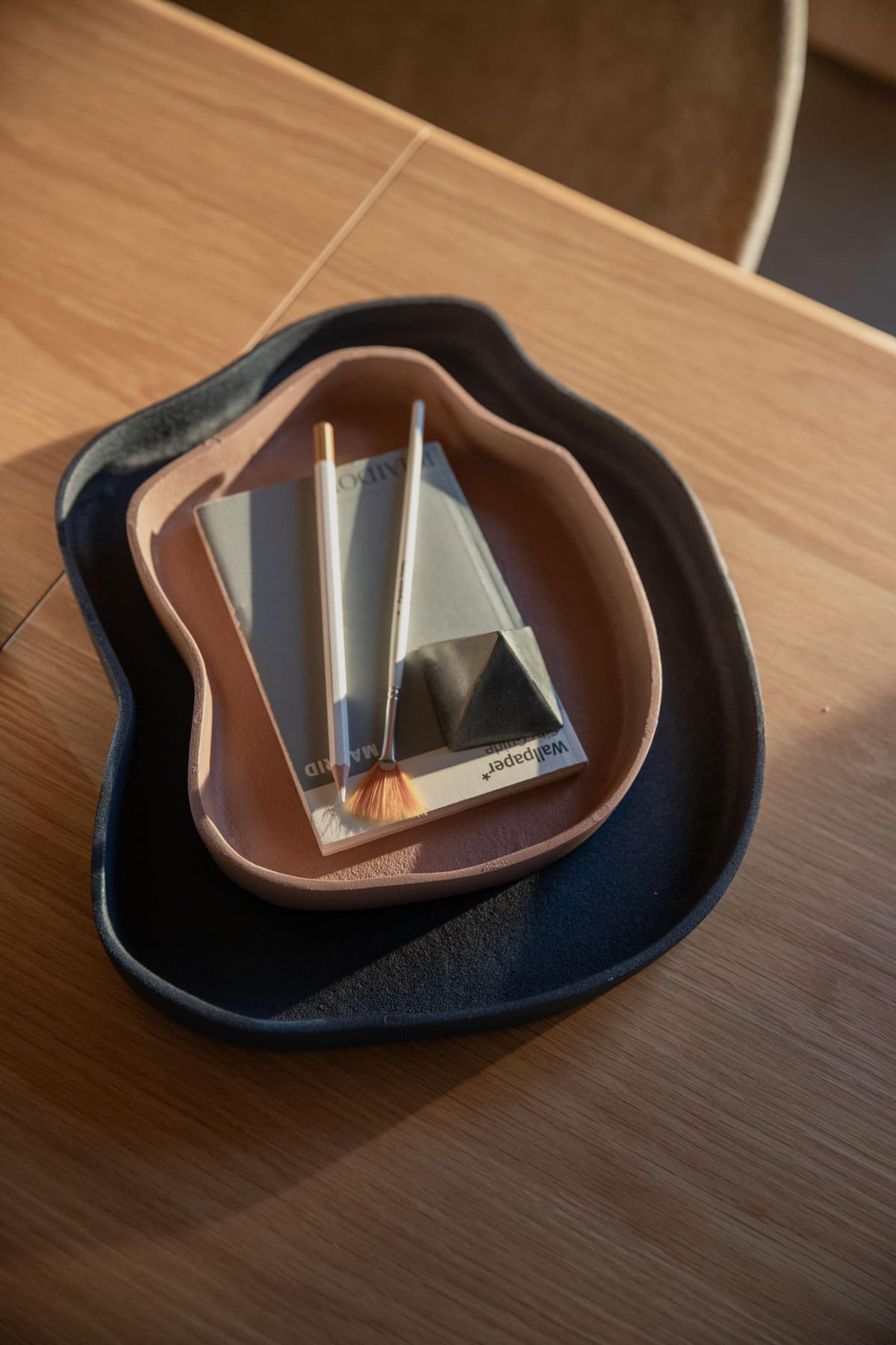 Zuiver Revolt Dienblad Set Van 2 Green Ivory thumbnail 4