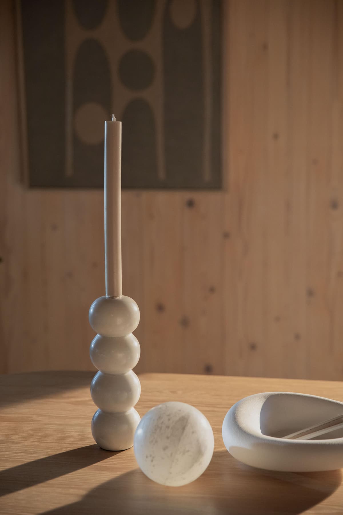 Zuiver Rome Kandelaar Travertin thumbnail 4