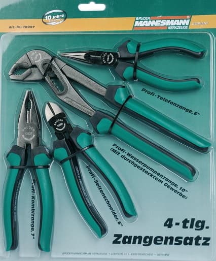 MANNESMANN 4-delige set tangen (10997)