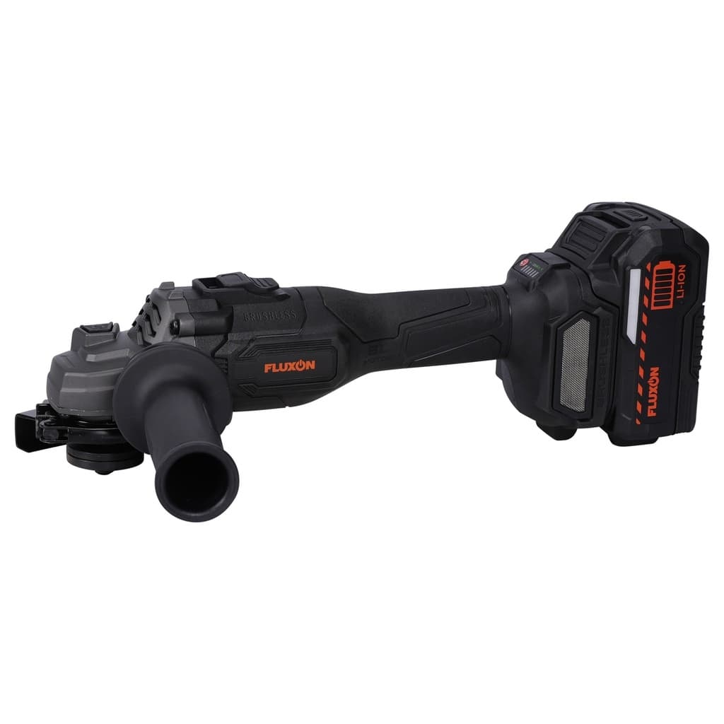 FLUXON 18V haakse slijper 125mm 1x 4.0Ah accu + oplader