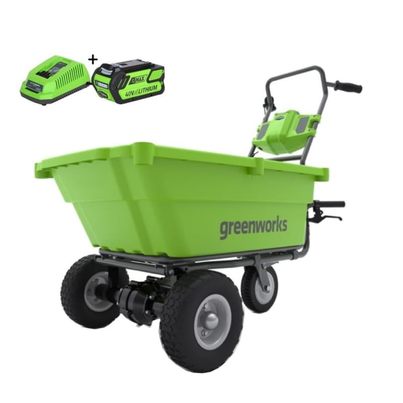 GREENWORKS 40V 4Ah kruiwagen