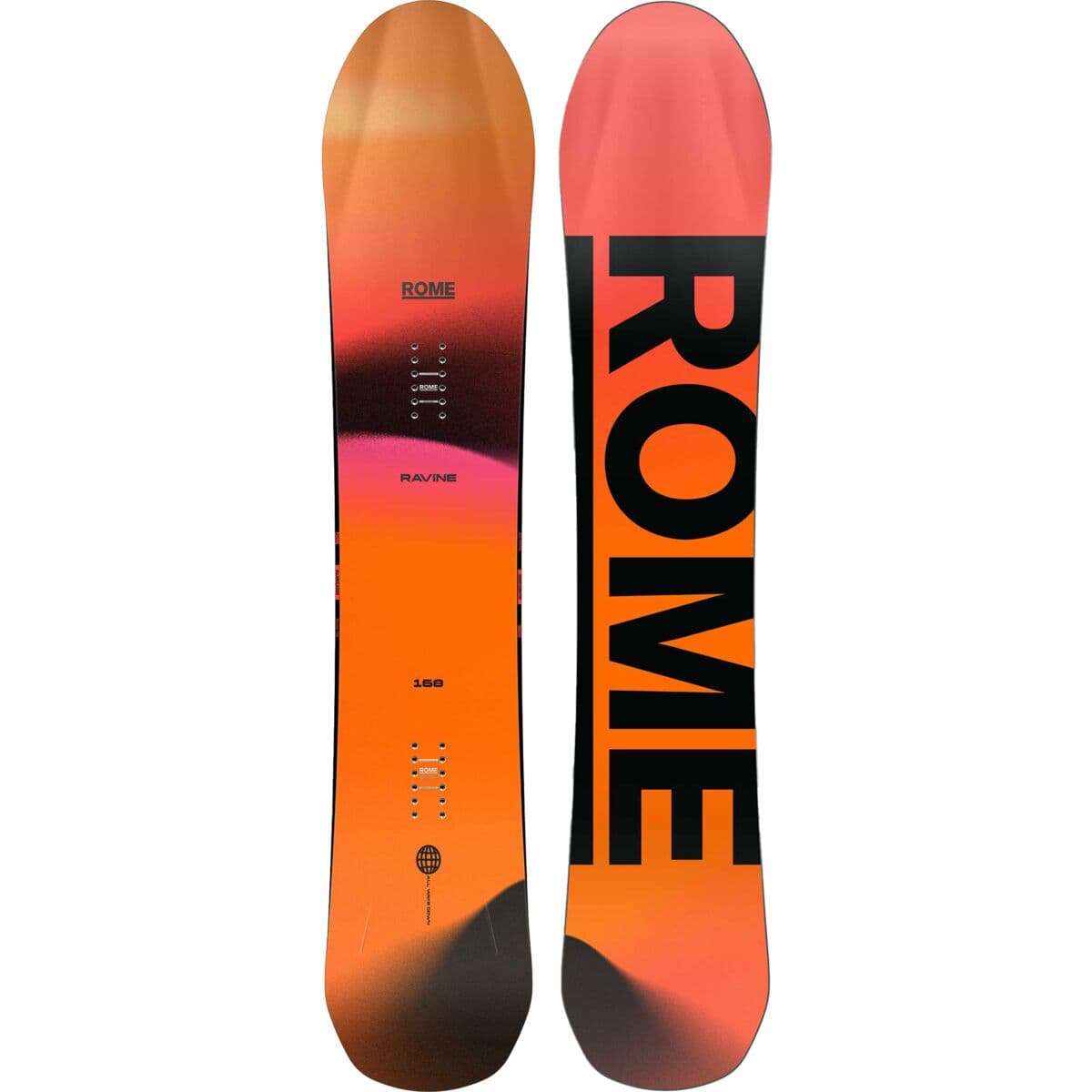 Rome Ravine All-mountain Snowboard Oranje 159w