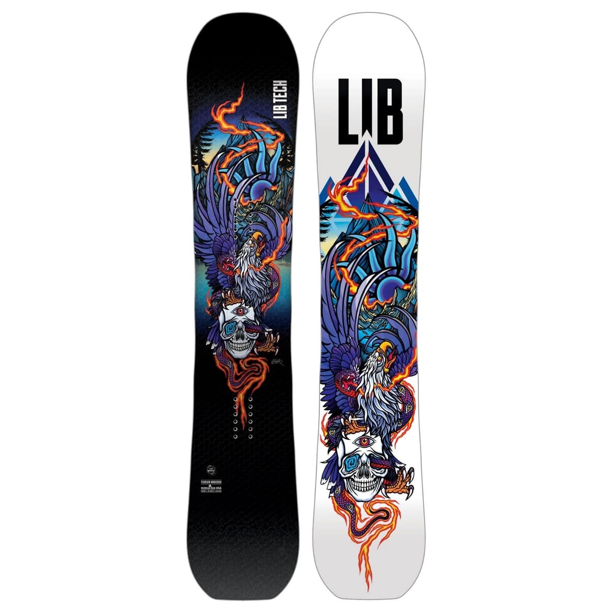 Libtech Terrain Wrecker All-mountain Snowboard Zwart Dessin 157