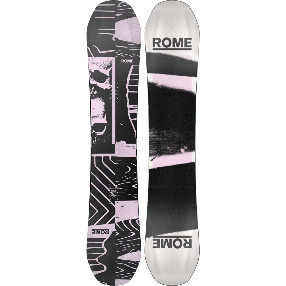 Rome Boneless All-mountain Snowboard Zwart Dessin 160w