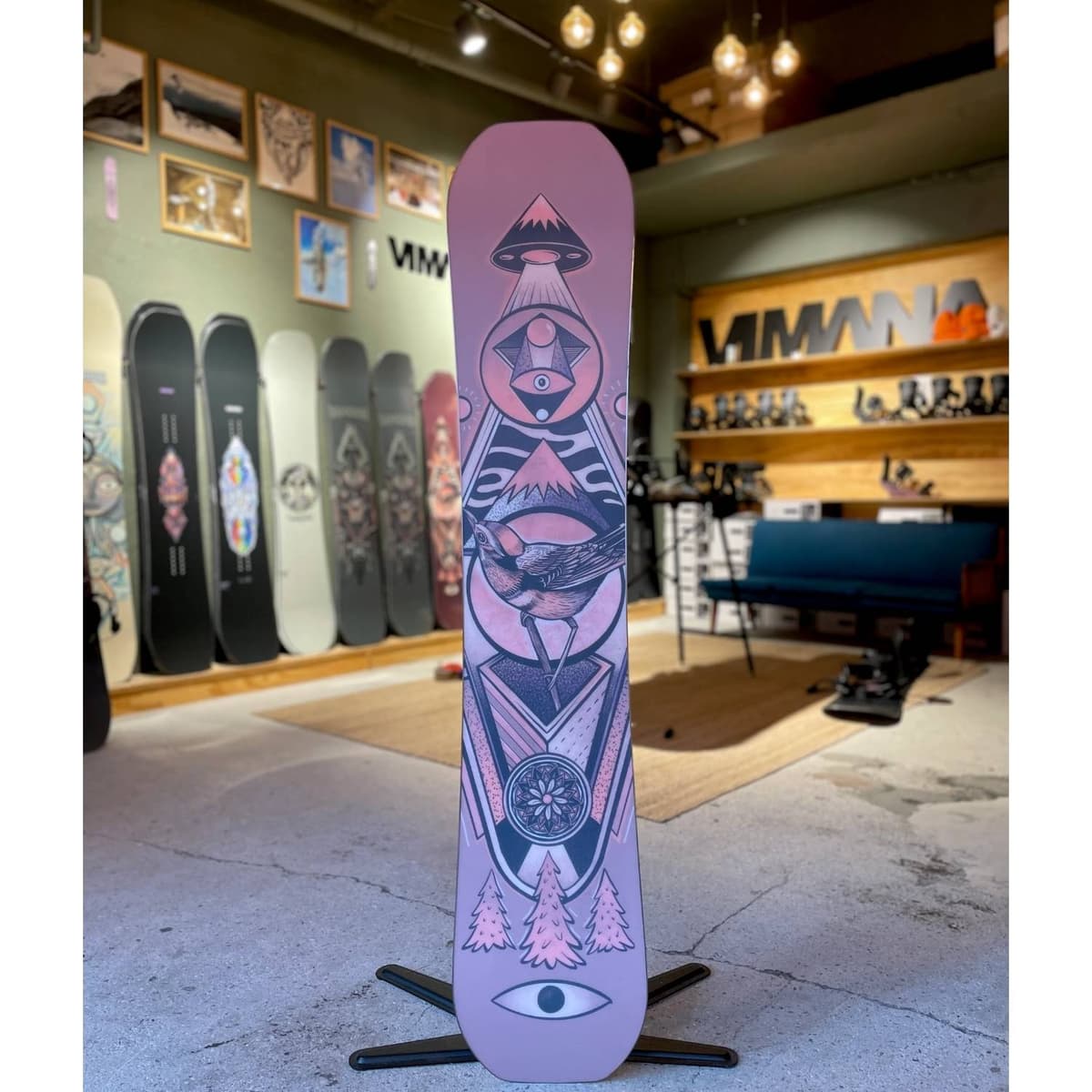 Vimana The Ennitime Twin 2025 Freestyle Snowboard Dames Bordeaux 148 thumbnail 2