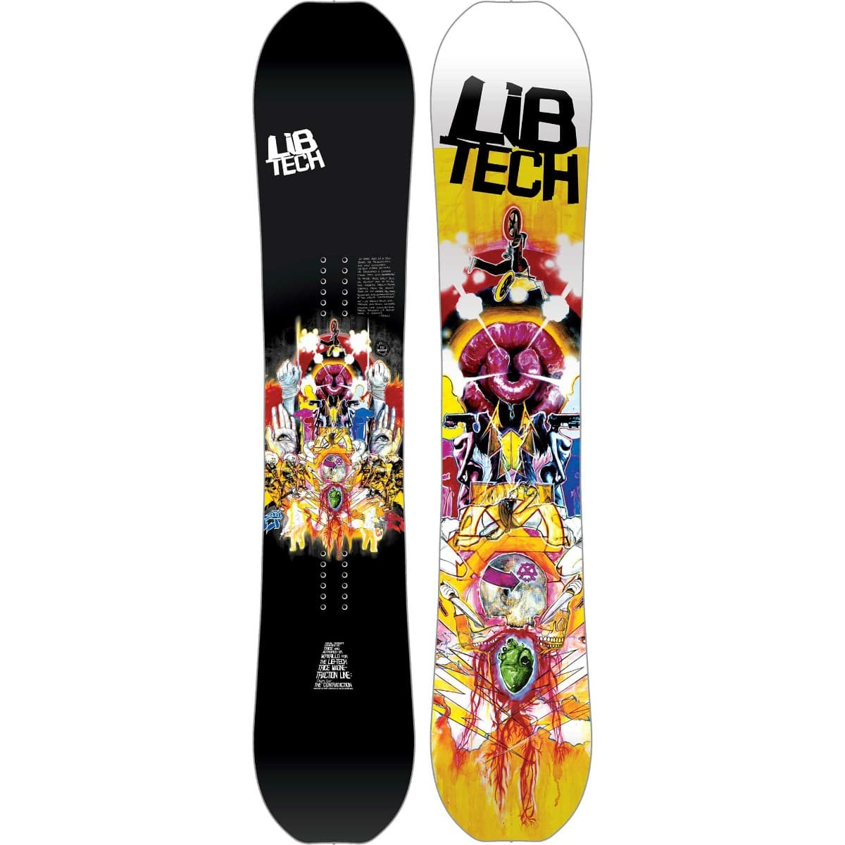 Libtech 20 Year T. Rice Pro Camber Freestyle Snowboard Zwart Dessin 157