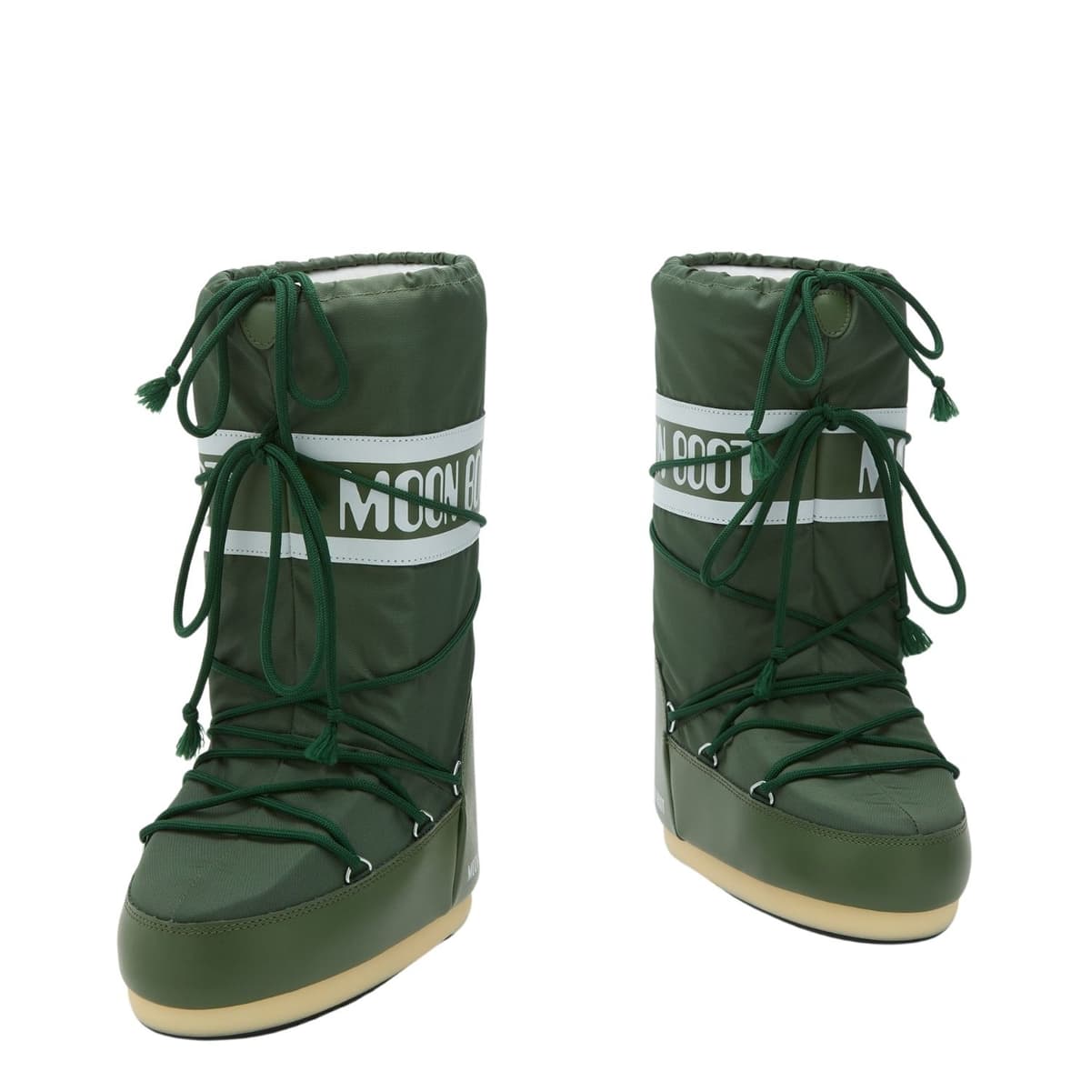 Moonboot Icon Nylon Snowboots Dames Donkergroen 39-41 thumbnail 2