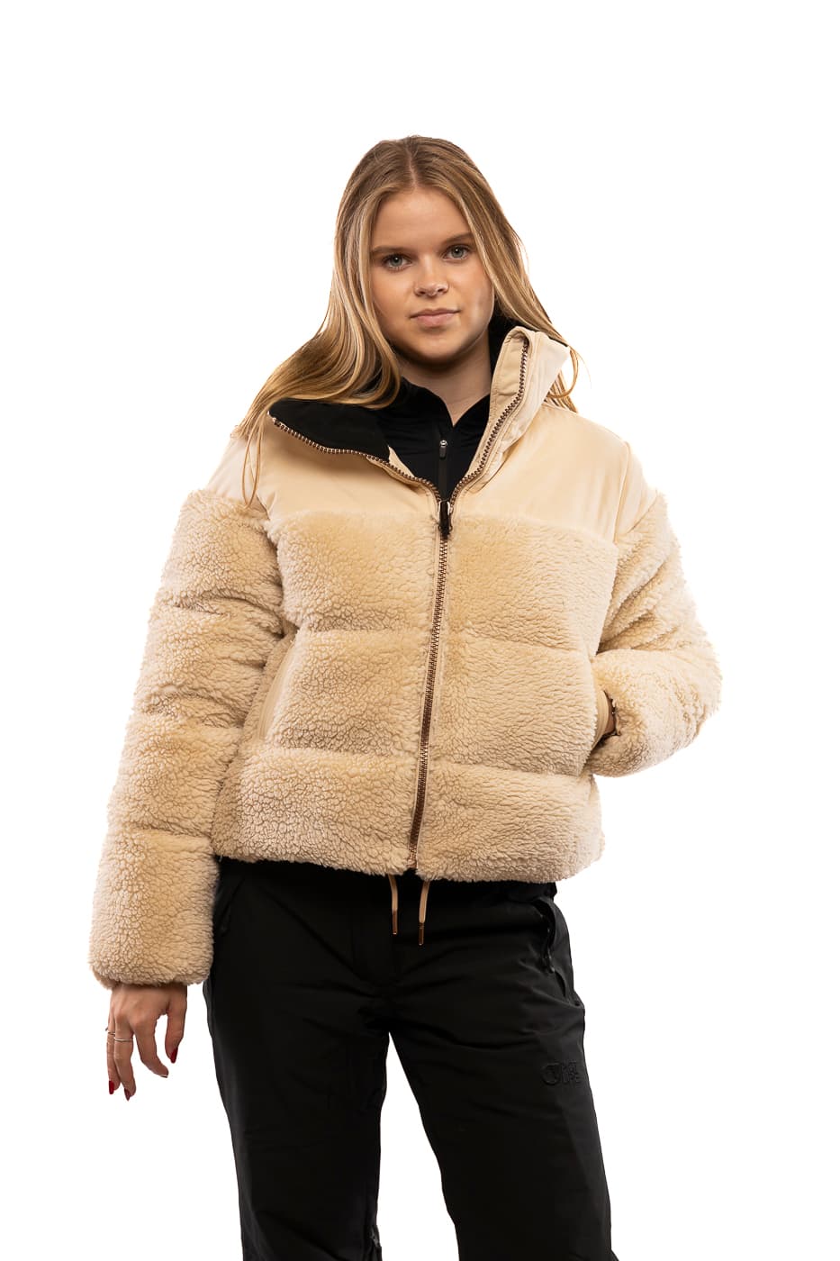 Brunotti Teddy Casual Winterjas Dames Ecru S/36