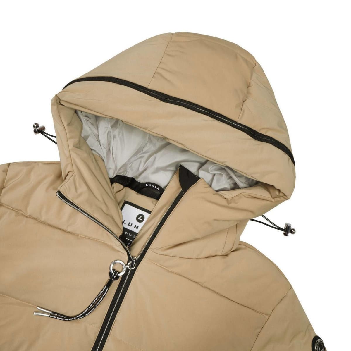 Luhta Inkeroinen Casual Winterjas Dames Ecru L/40 thumbnail 2