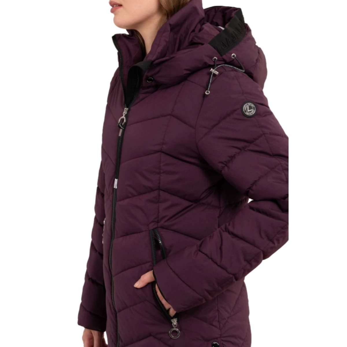 Luhta Iiksi Casual Winterjas Dames Paars Xl/42 thumbnail 3