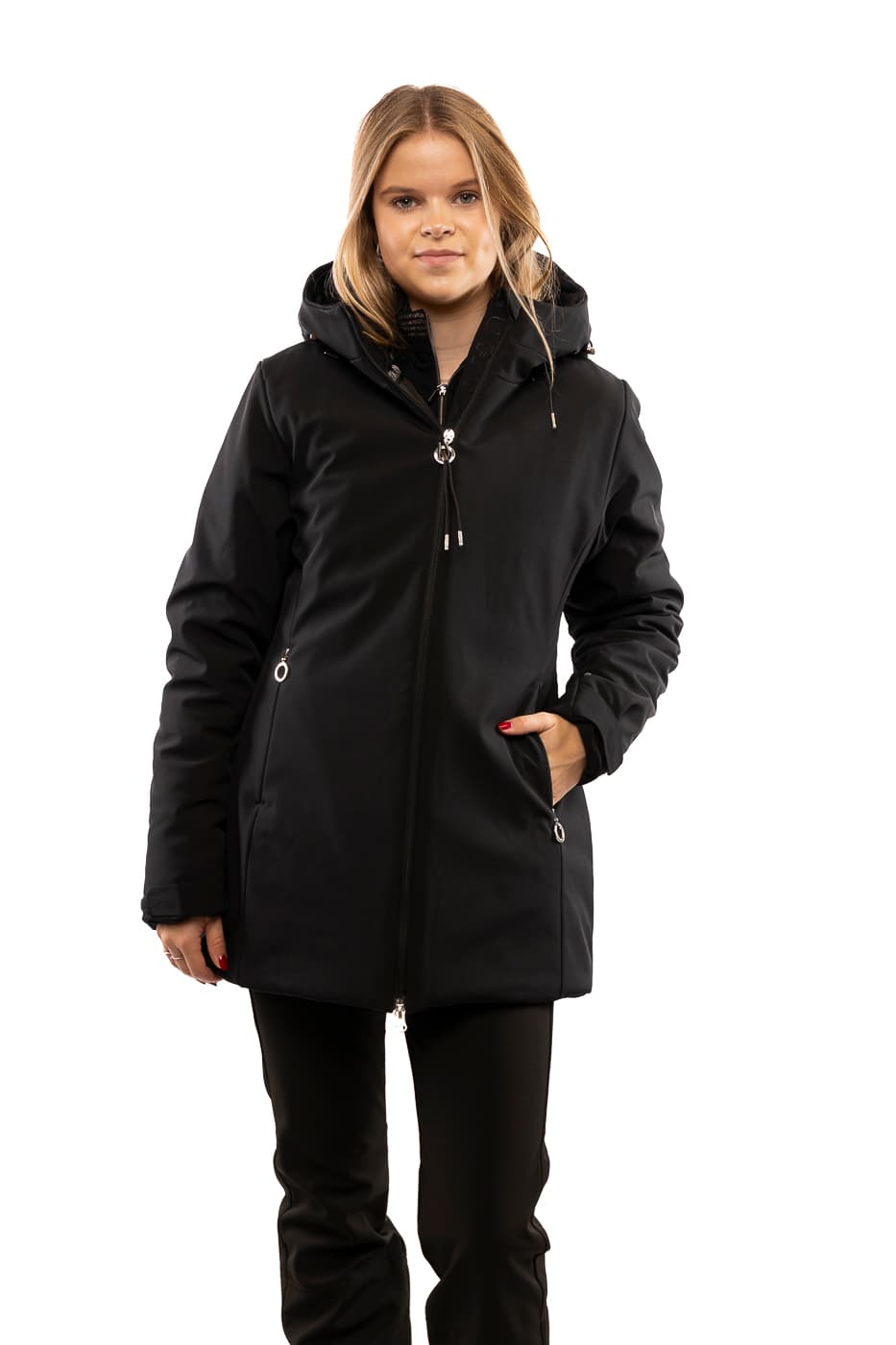 Luhta Iisvesi Casual Winterjas Dames Zwart L/40 thumbnail 6