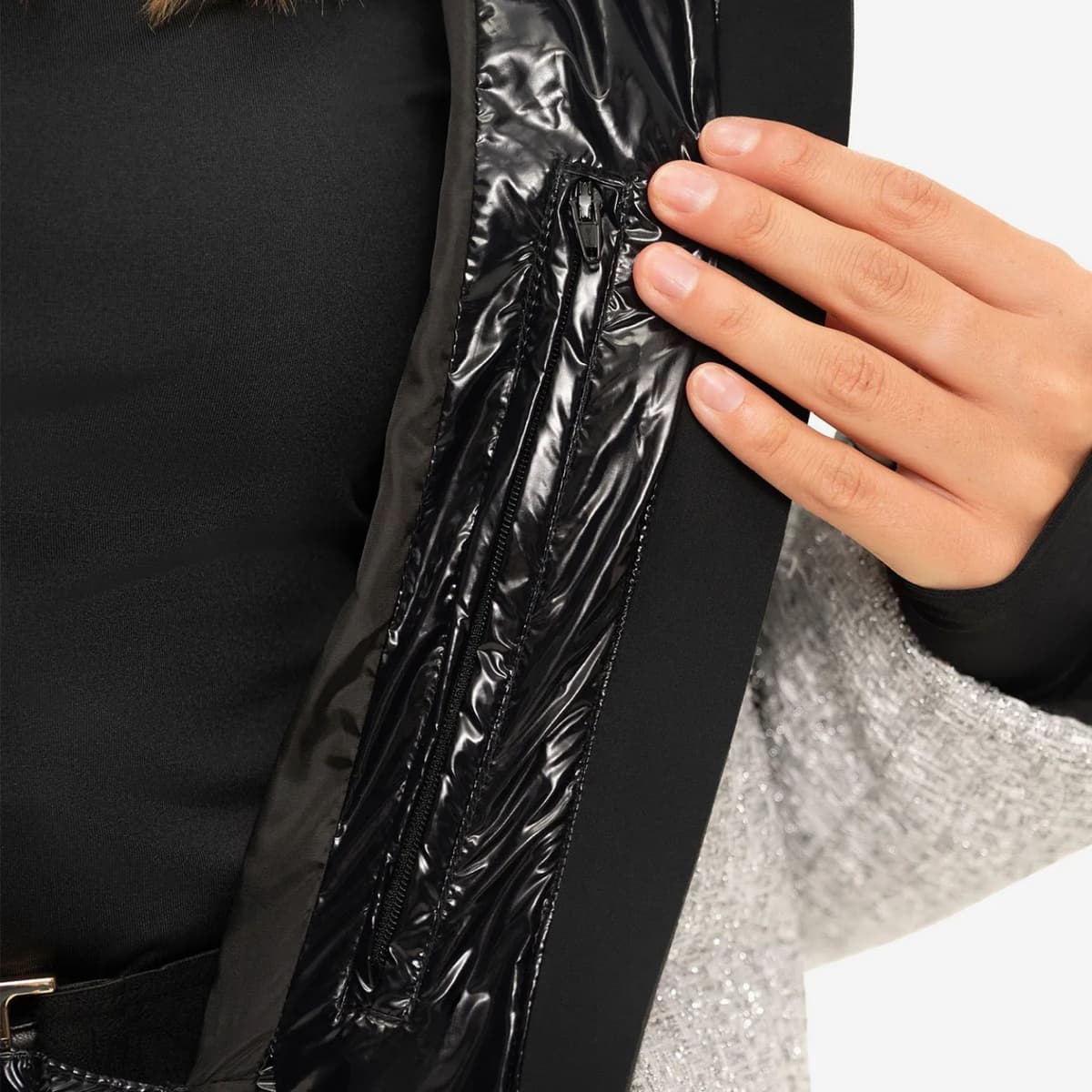 Nikkie Sportswear Nova Ski Jas Dames Zilver S/36 thumbnail 3