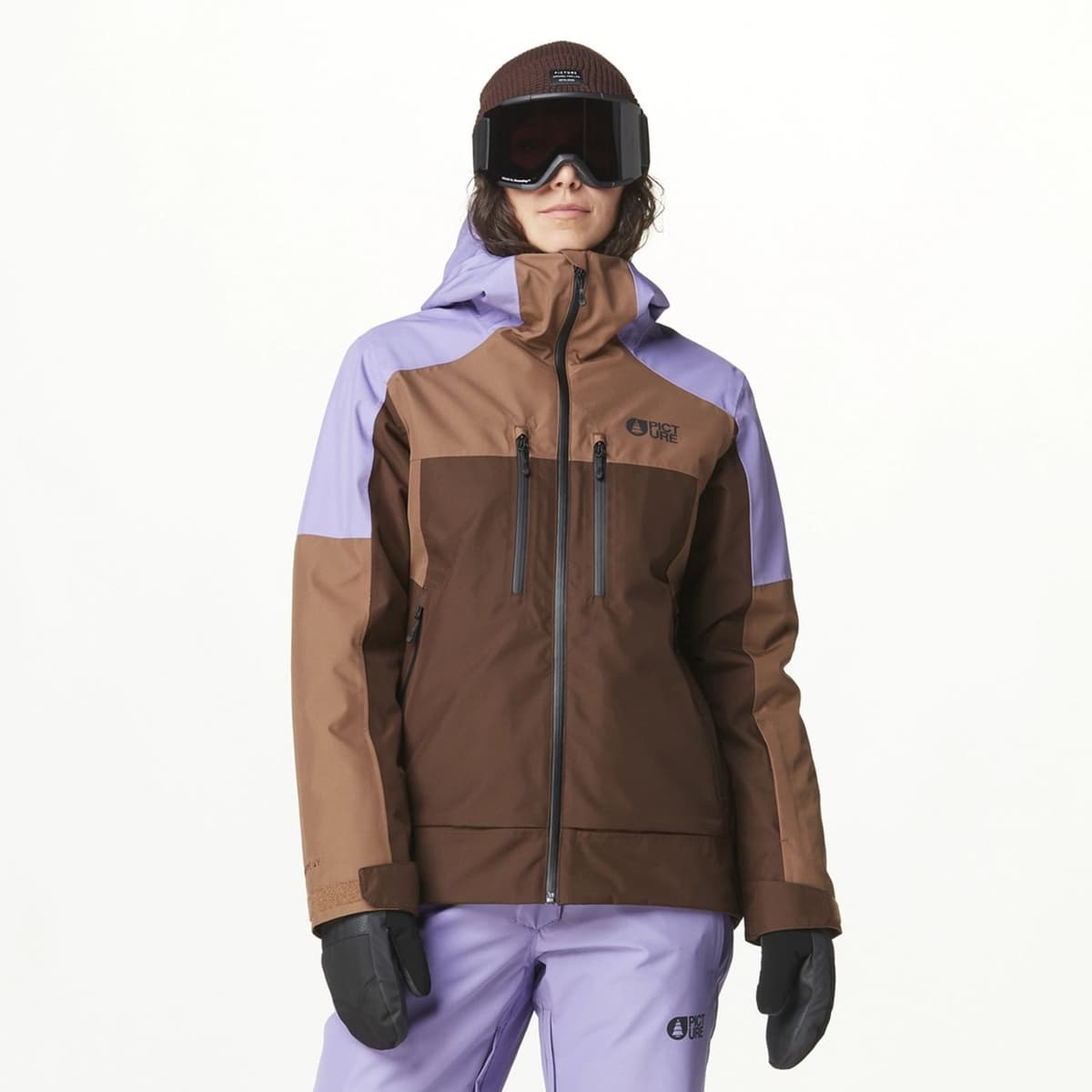 Picture Exa Ski Jas Dames Bruin L/40 thumbnail 9