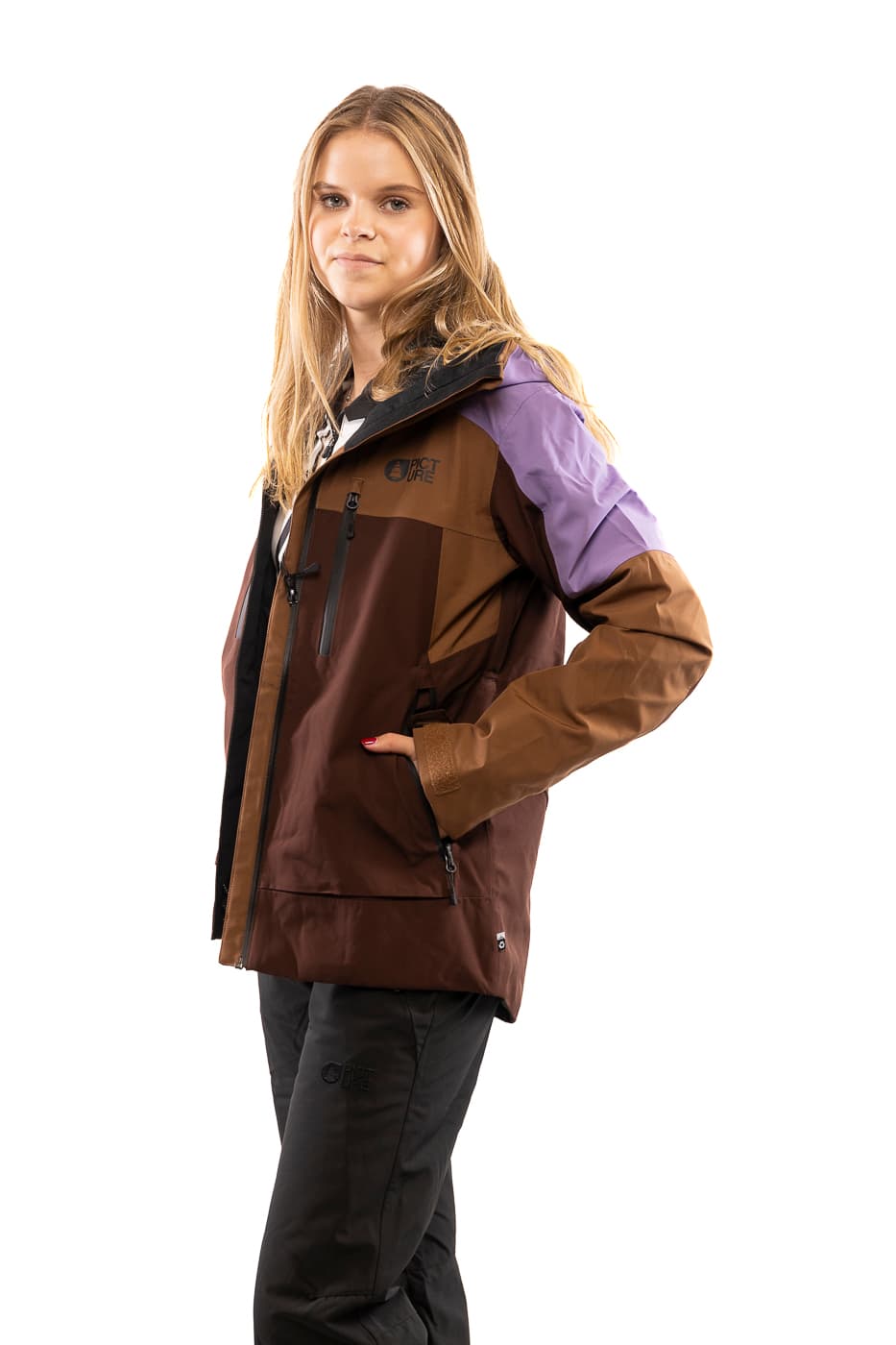 Picture Exa Ski Jas Dames Bruin L/40 thumbnail 3