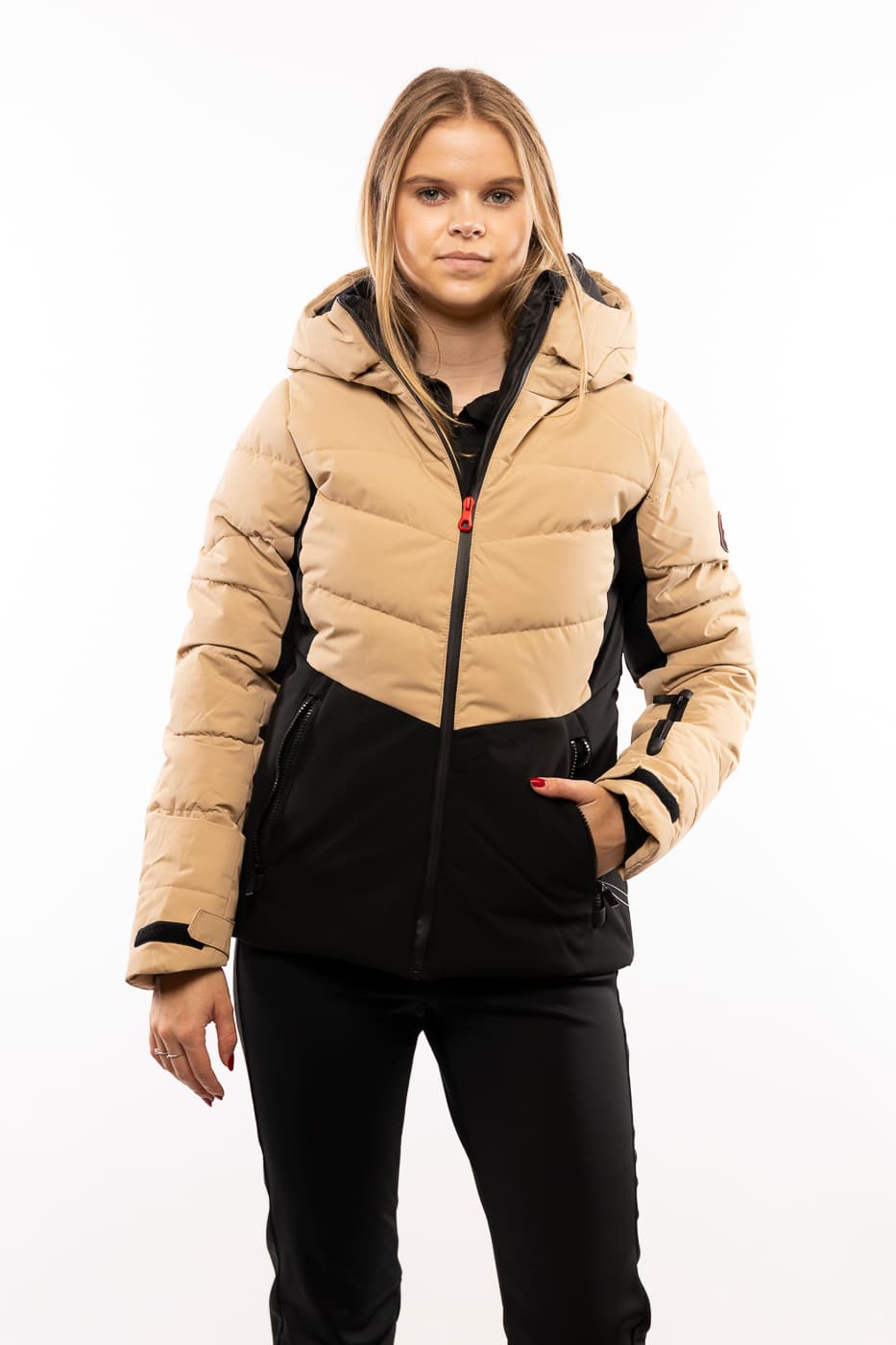 Ice Peak Electra Ski Jas Dames Beige 2xl/44 thumbnail 6