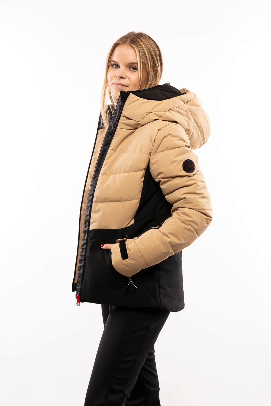 Ice Peak Electra Ski Jas Dames Beige 2xl/44 thumbnail 3