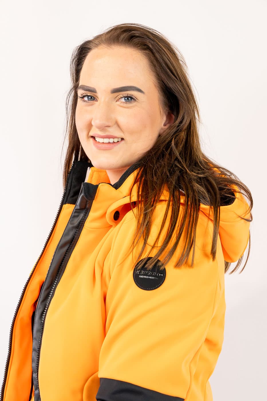 Ice Peak Ecorse Ski Jas Dames Oranje M/38 thumbnail 2