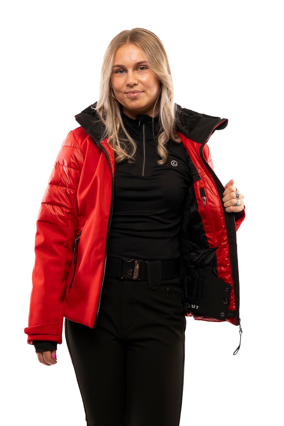 Luhta Kierinki Ski Jas Dames Rood M/38 thumbnail 4