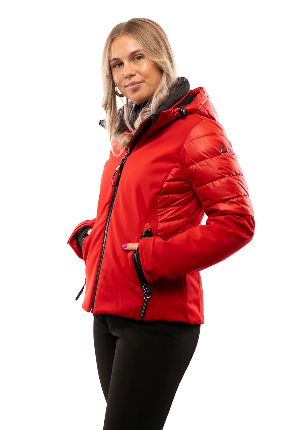 Luhta Kierinki Ski Jas Dames Rood M/38 thumbnail 3