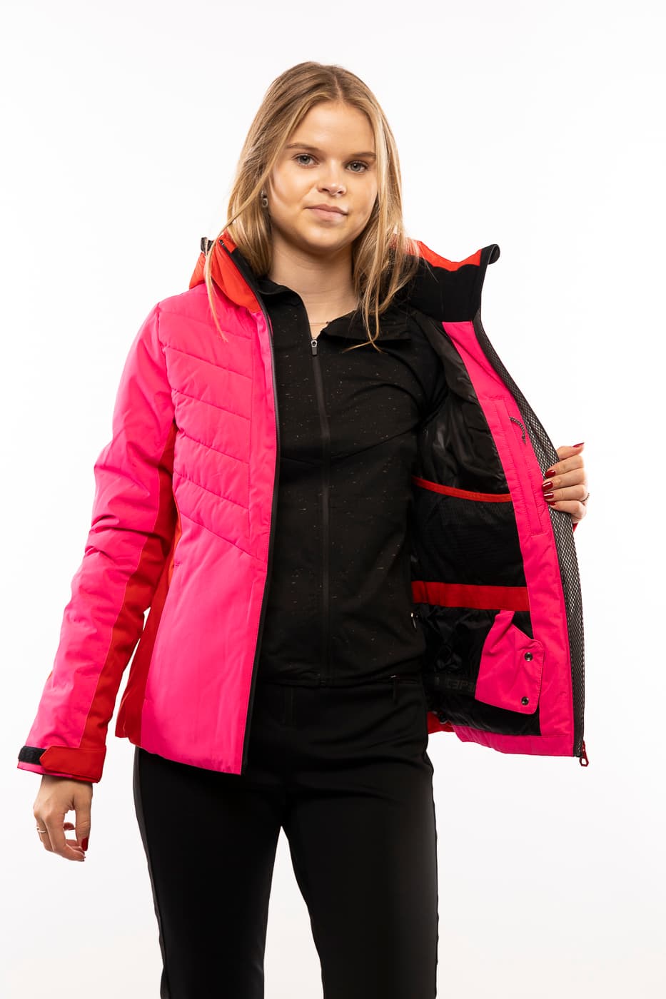Ice Peak Eleele Ski Jas Dames Pink M/38 thumbnail 4