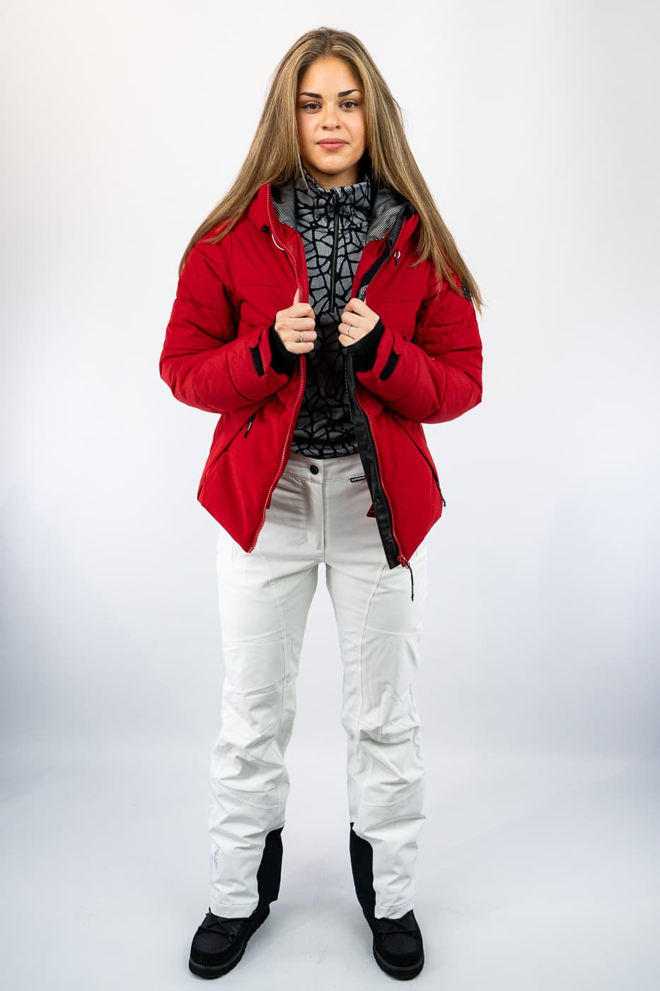 Ice Peak Eden Ski Jas Dames Bordeaux 3xl/46 thumbnail 3