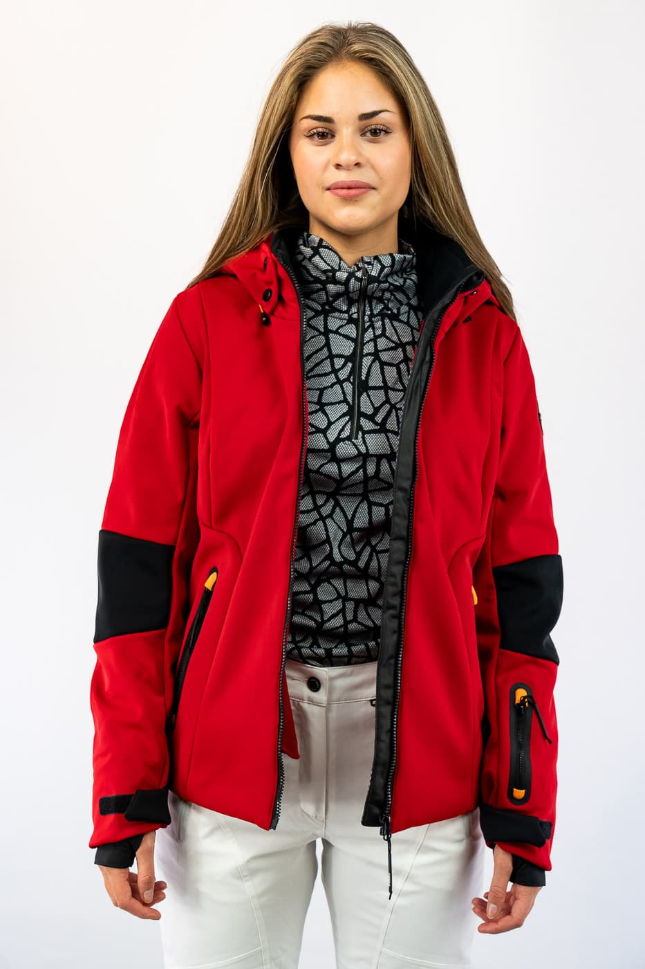 Ice Peak Ecorse Ski Jas Dames Bordeaux M/38 thumbnail 5