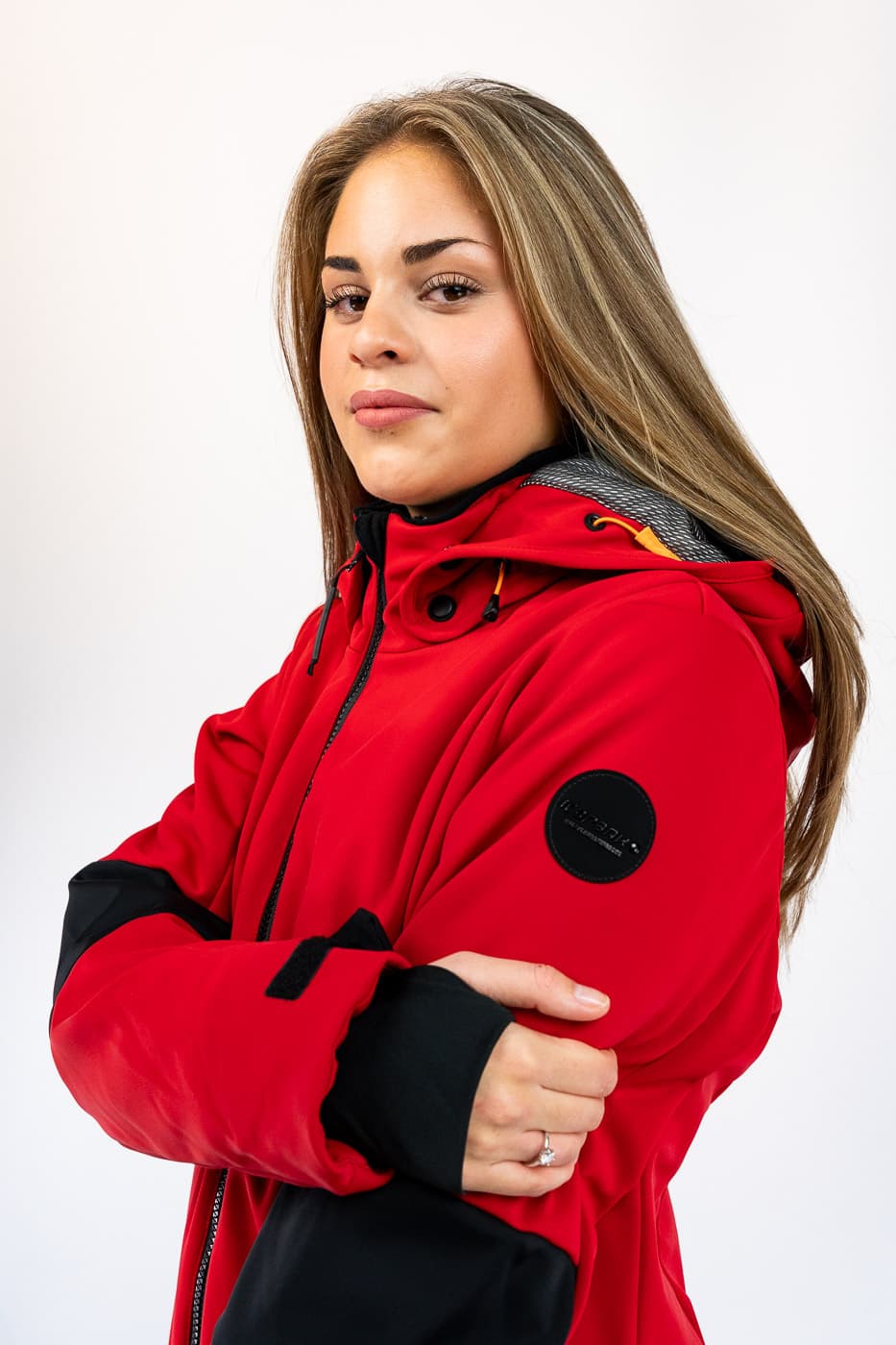 Ice Peak Ecorse Ski Jas Dames Bordeaux M/38 thumbnail 2