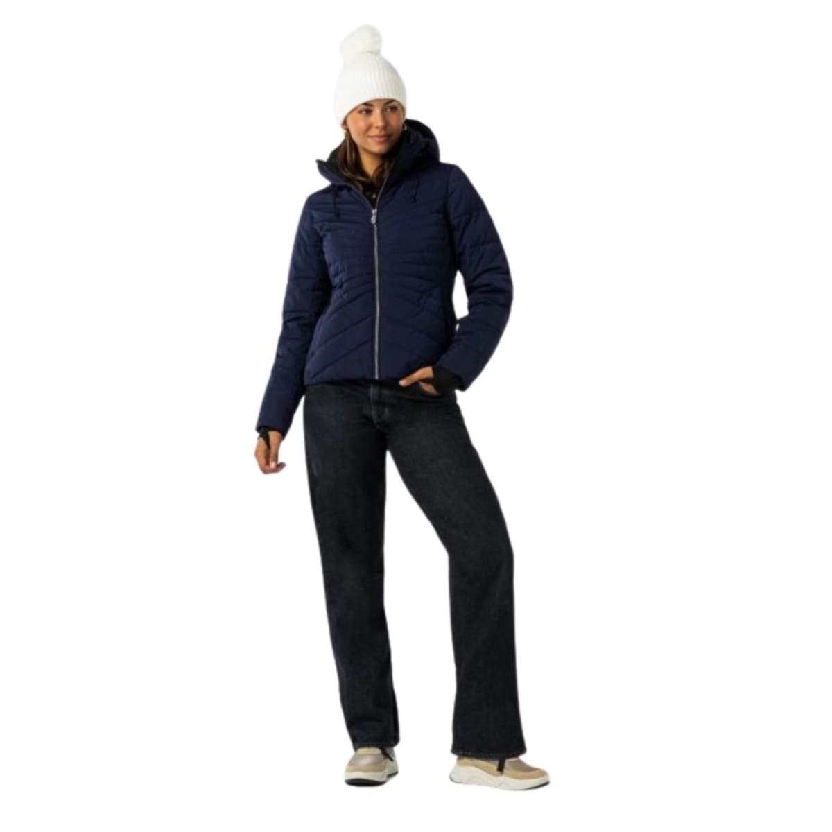 Falcon Tabitha Ski Jas Dames Donkerblauw Xl/42 thumbnail 3