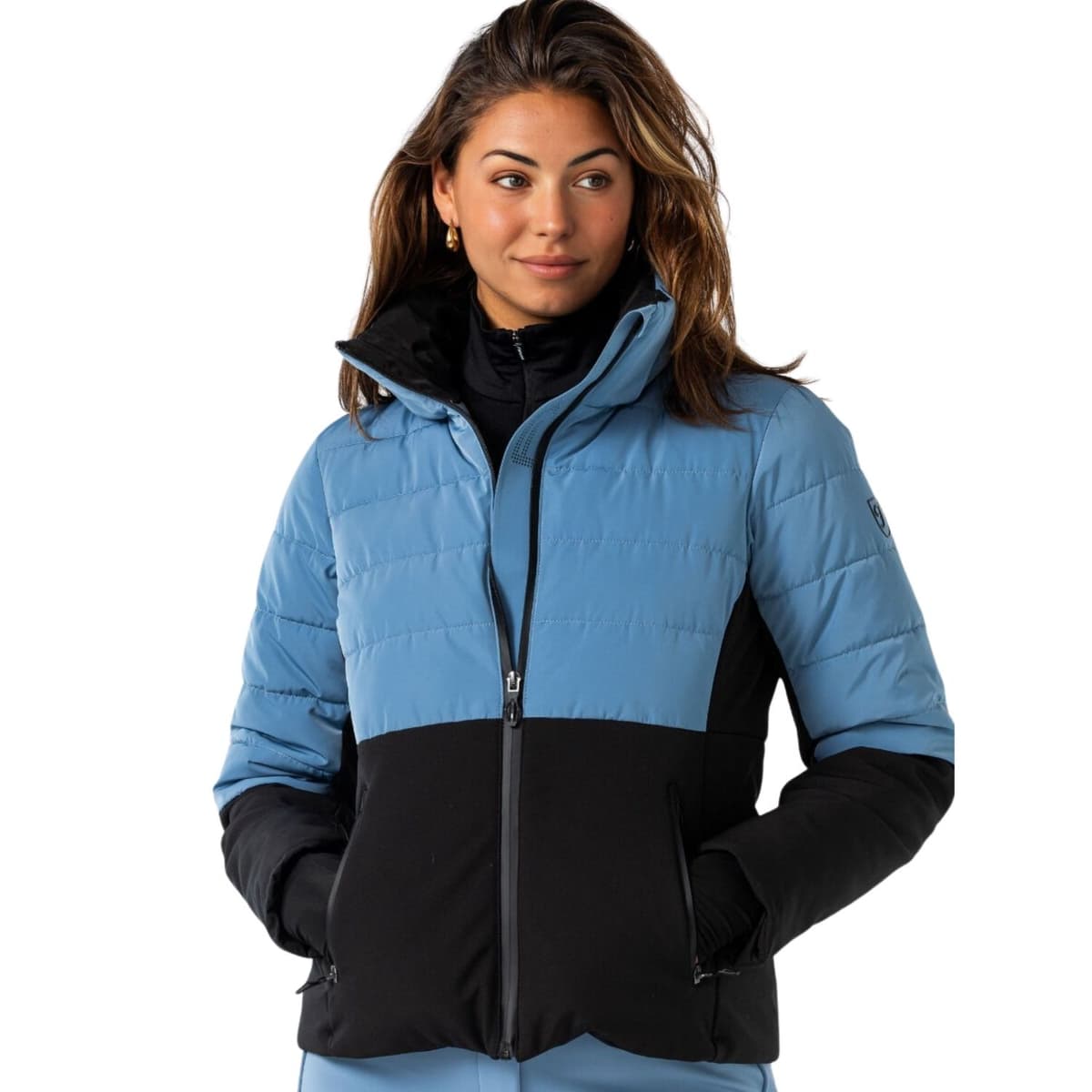 Falcon Riley Ski Jas Dames Blauw Dessin L/40 thumbnail 2