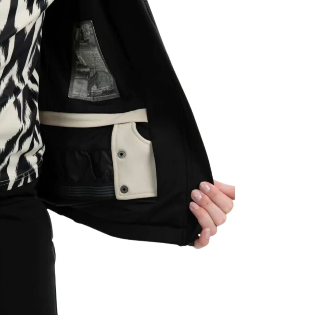 Falcon Rhoda Ski Jas Dames Zwart 2xl/44 thumbnail 4