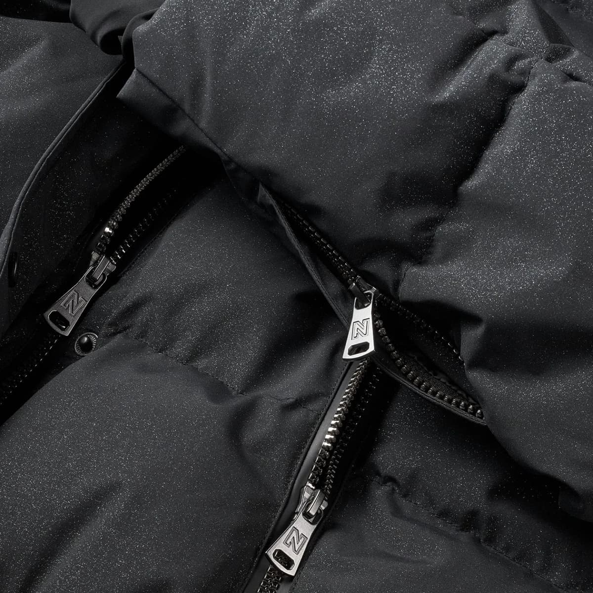 Nikkie Sportswear Numa Glitter Ski Jas Dames Zwart Xs/34 thumbnail 2