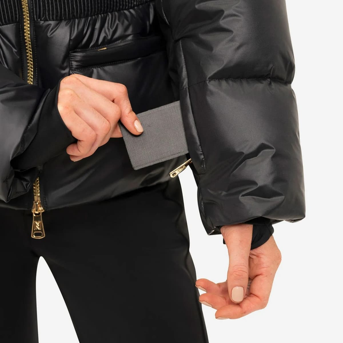 Nikkie Sportswear Nafferton Ski Jas Dames Zwart L/40 thumbnail 4