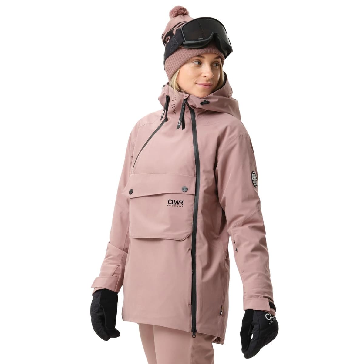 Colourwear Cake Anorak 2.0 Ski/snowboard Jas Dames Taupe Dessin L/40 thumbnail 4