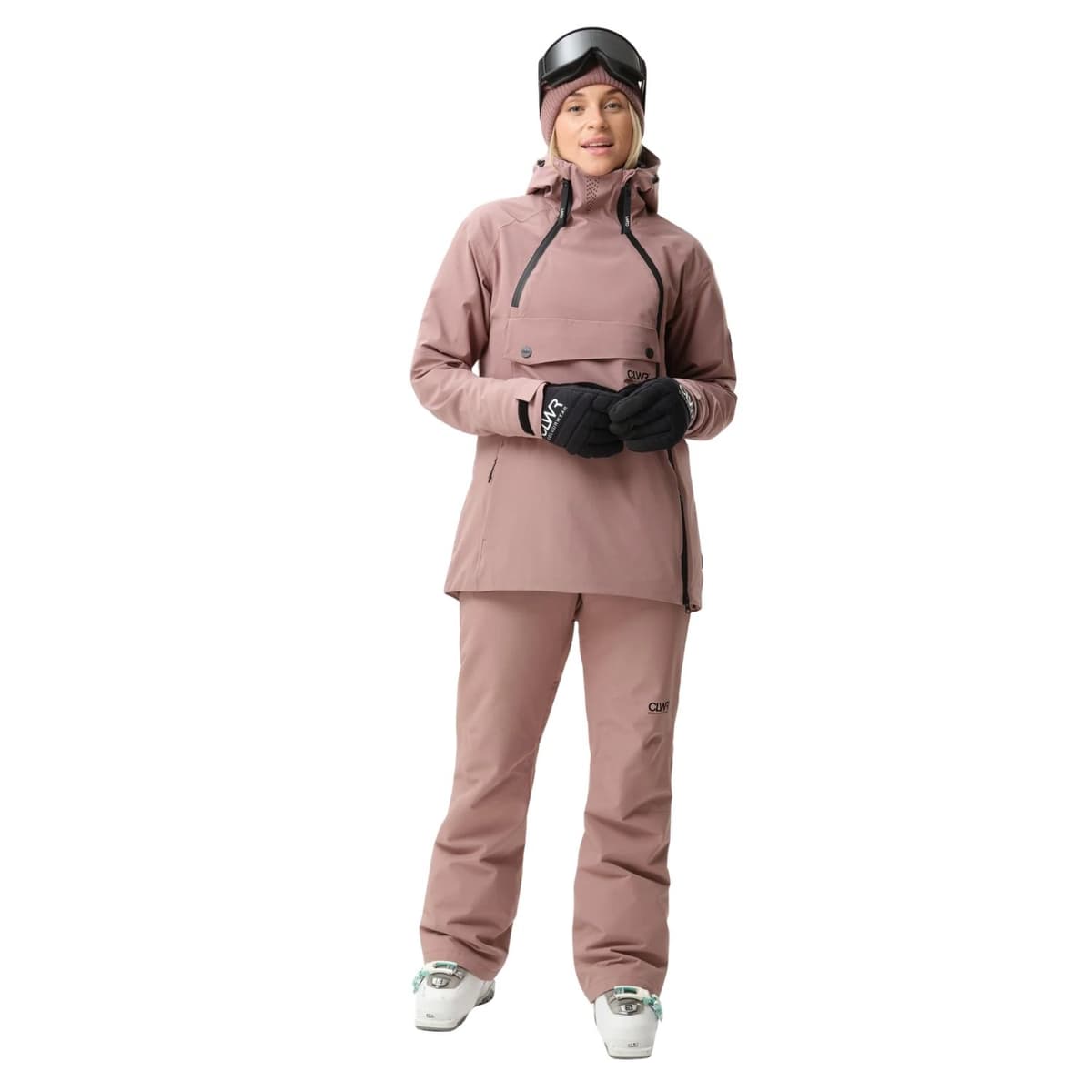 Colourwear Cake Anorak 2.0 Ski/snowboard Jas Dames Taupe Dessin L/40 thumbnail 2