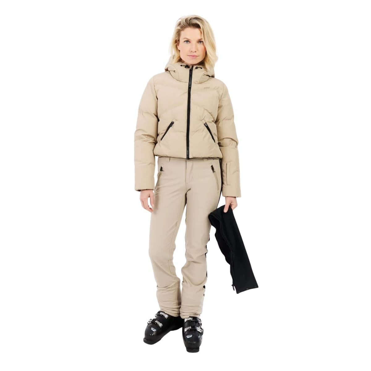 Protest Prtpreppy Ski/snowboard Jas Dames Beige M/38 thumbnail 3