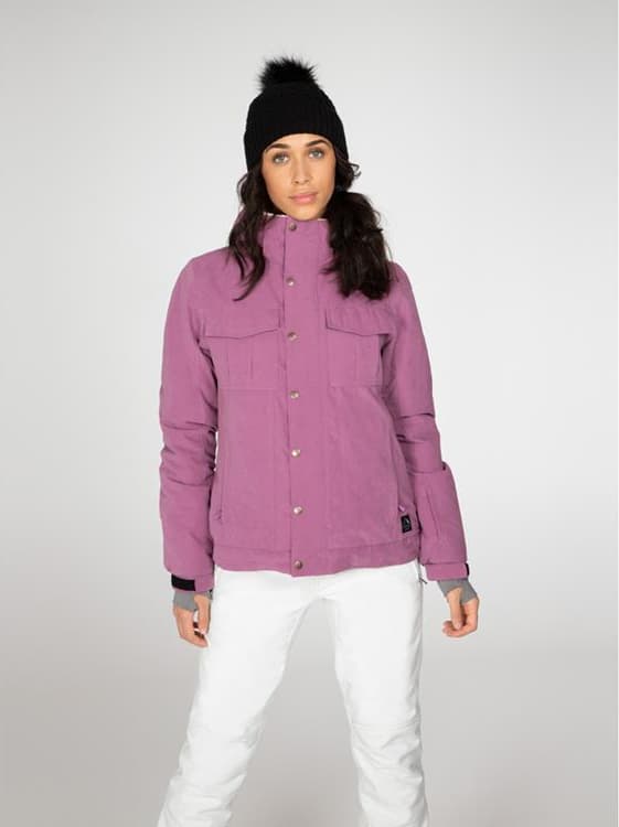 Protest Cleo Snowjacket Ski/snowboard Jas Dames Paars 36/s thumbnail 4