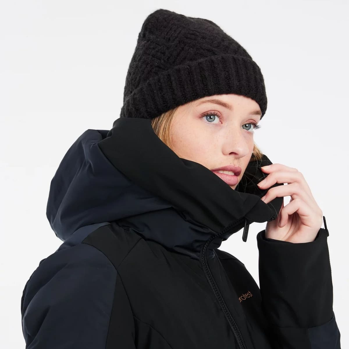 Protest Prtmercury Ski/snowboard Jas Dames Zwart M/38 thumbnail 2