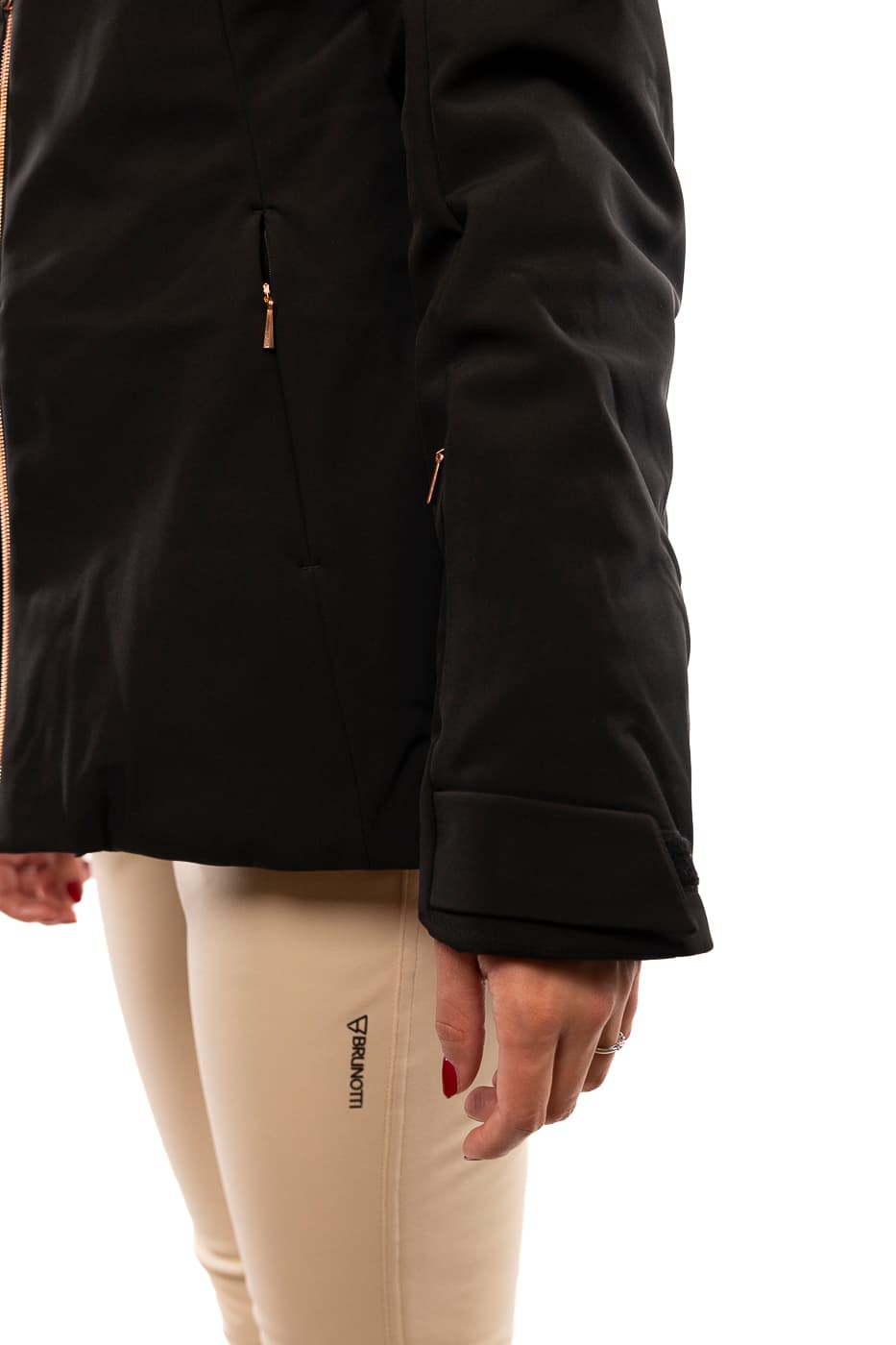 Brunotti Aria Softshell Winterjas Dames Zwart L/40. thumbnail 2