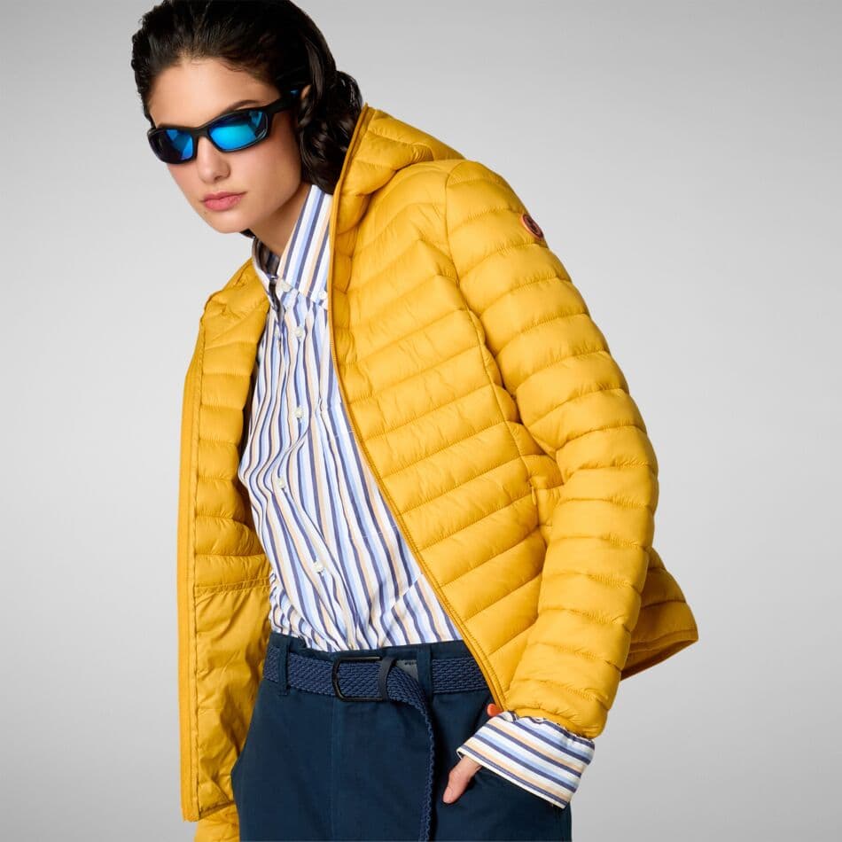 Save The Duck Dizy Tussenjas Dames Geel L/40 thumbnail 3