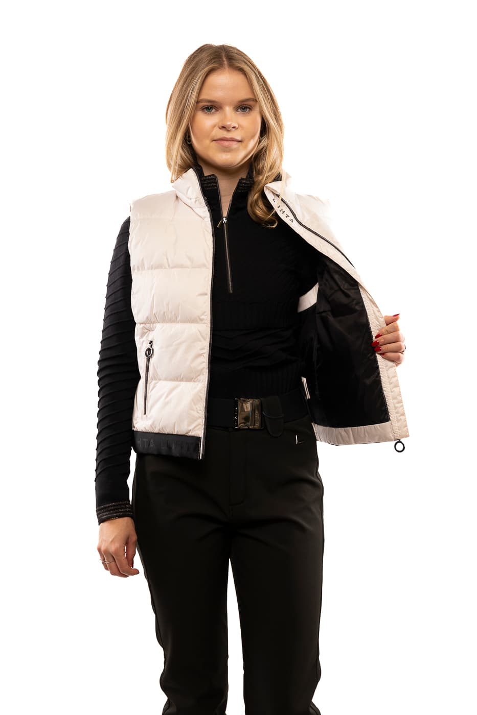 Luhta Haloinen Winter Bodywarmer Dames Ecru L/40 thumbnail 4