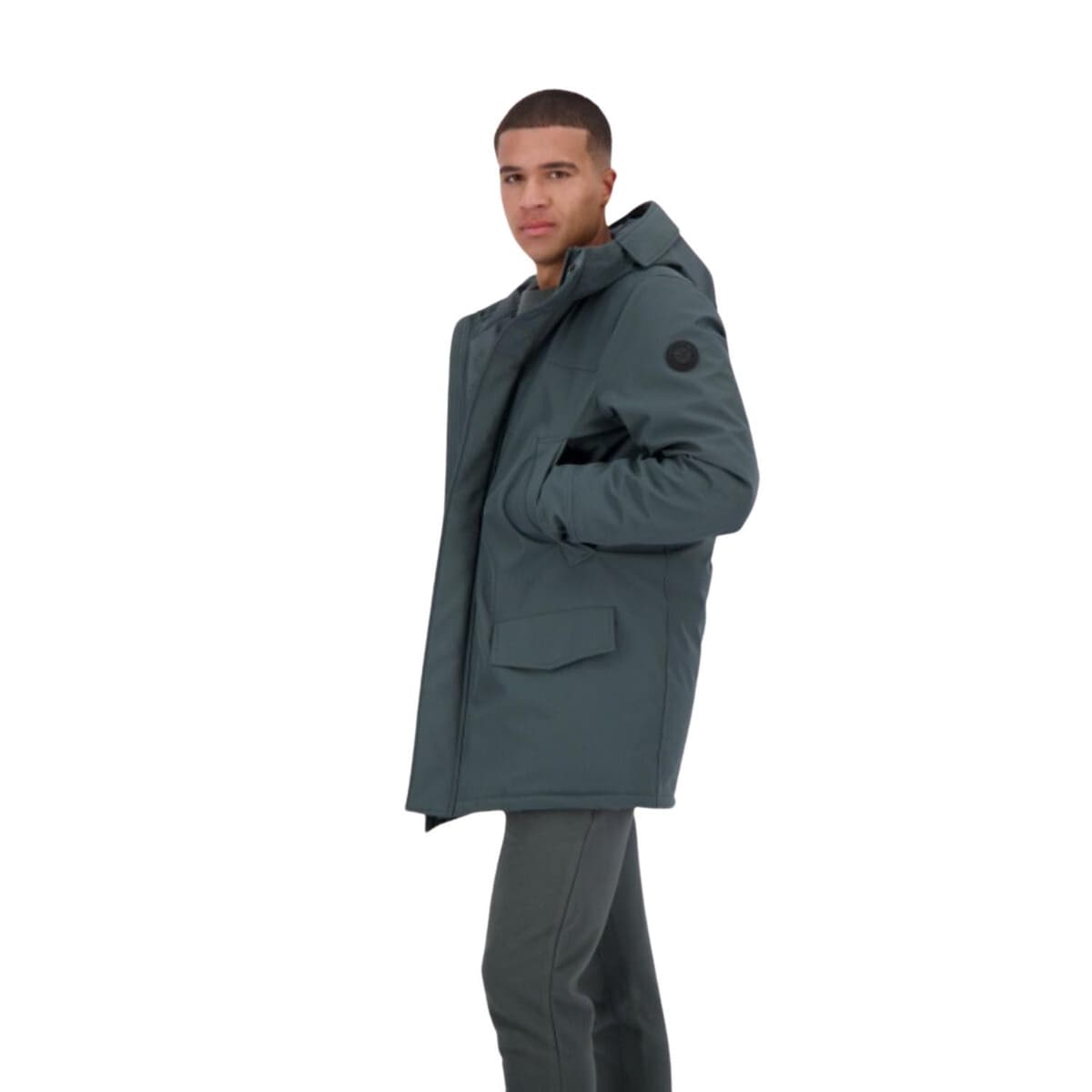 Airforce Snow Casual Winterjas Heren Groen S thumbnail 3