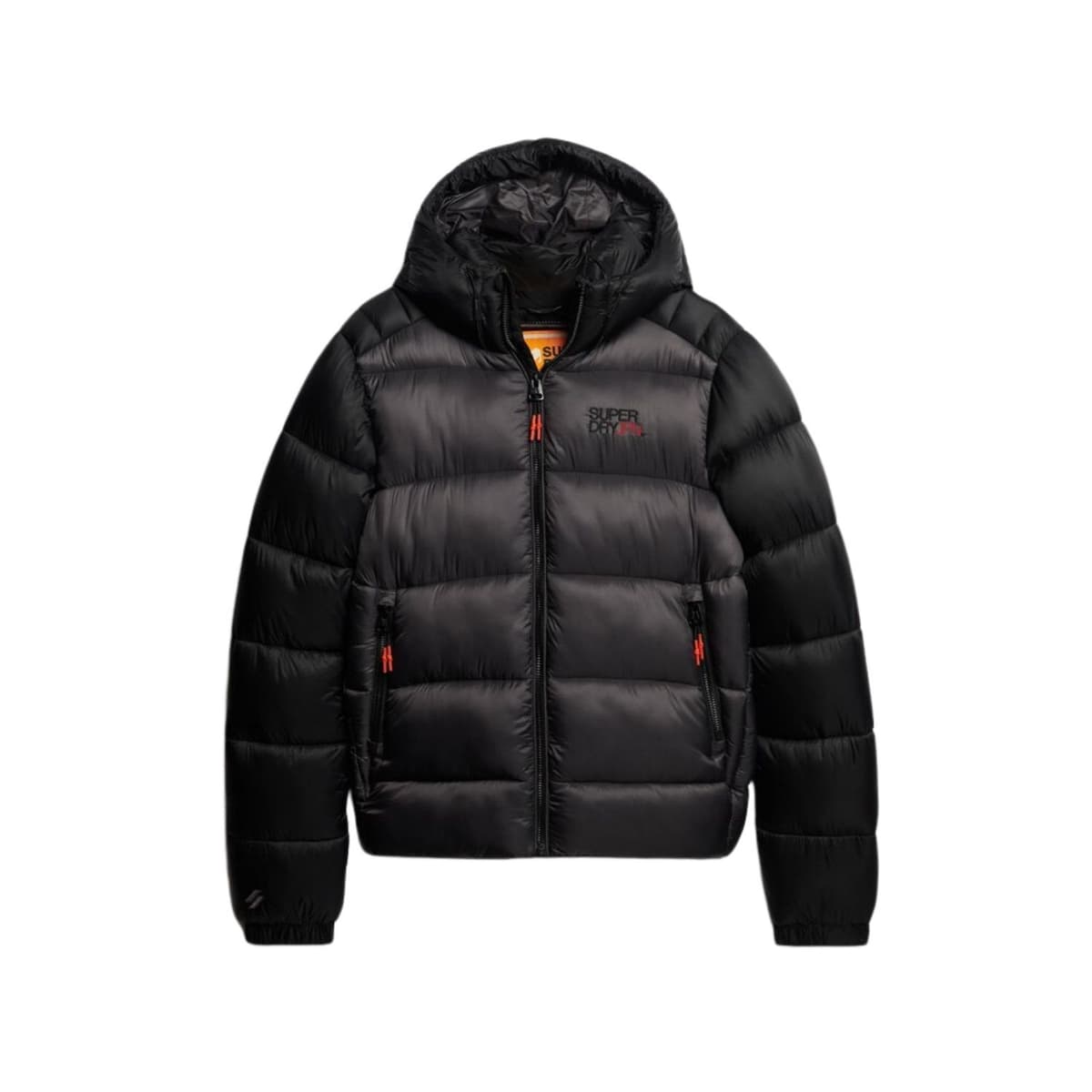 Superdry Hooded Sports Puffer Casual Winterjas Heren Zwart 3xl thumbnail 2