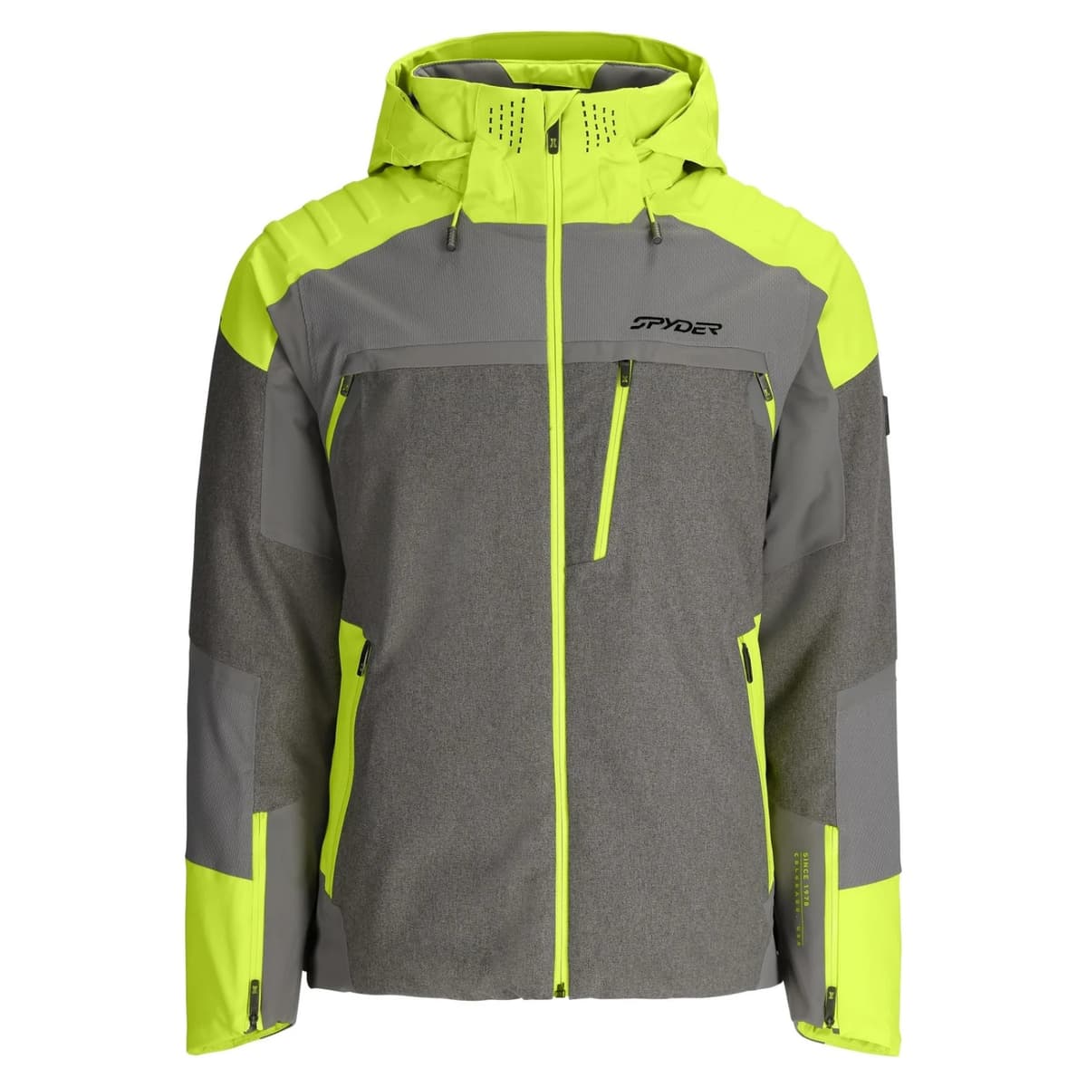 Spyder Vanqysh Melange Ski Jas Heren Grijs M