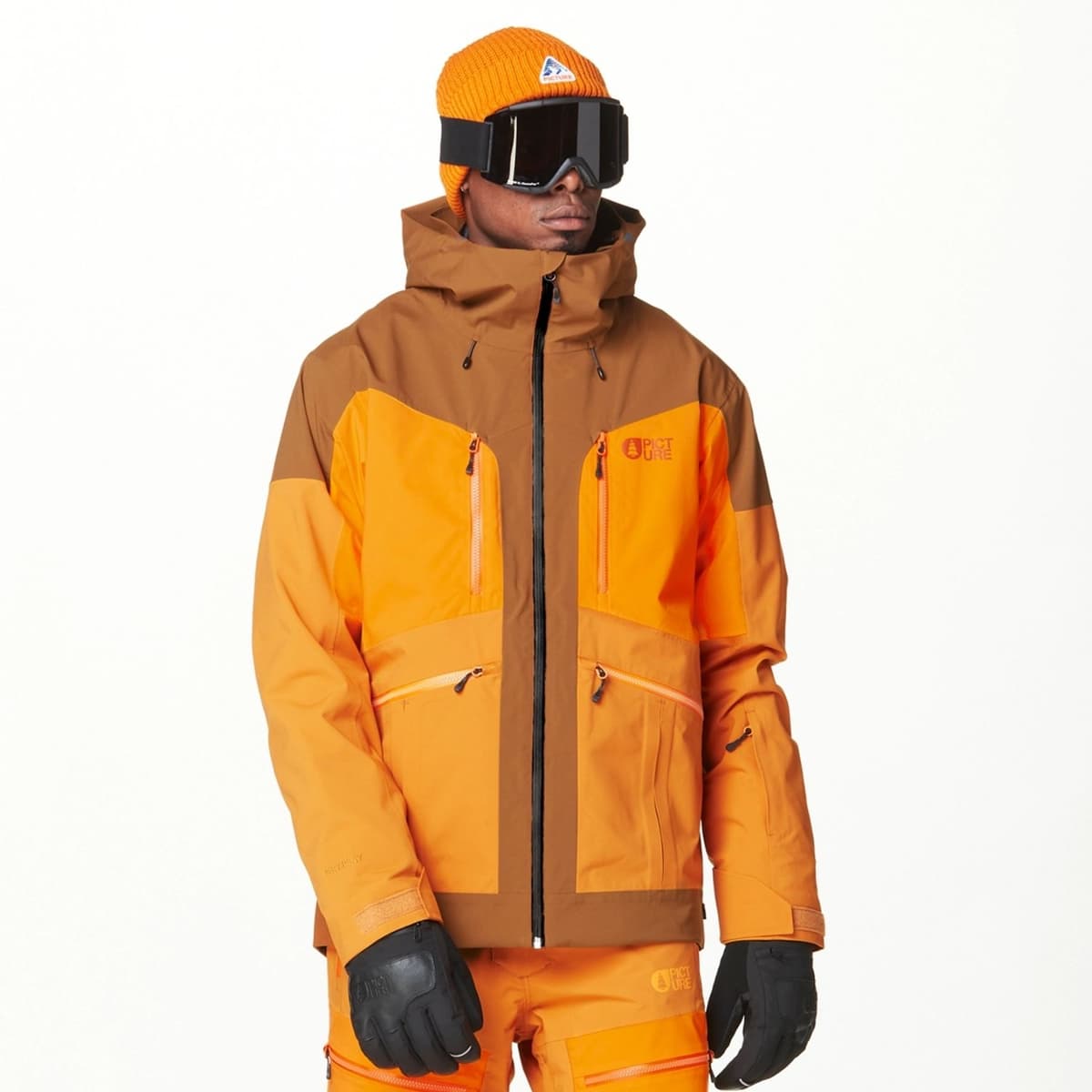 Picture Naikoon Ski Jas Heren Bruin M