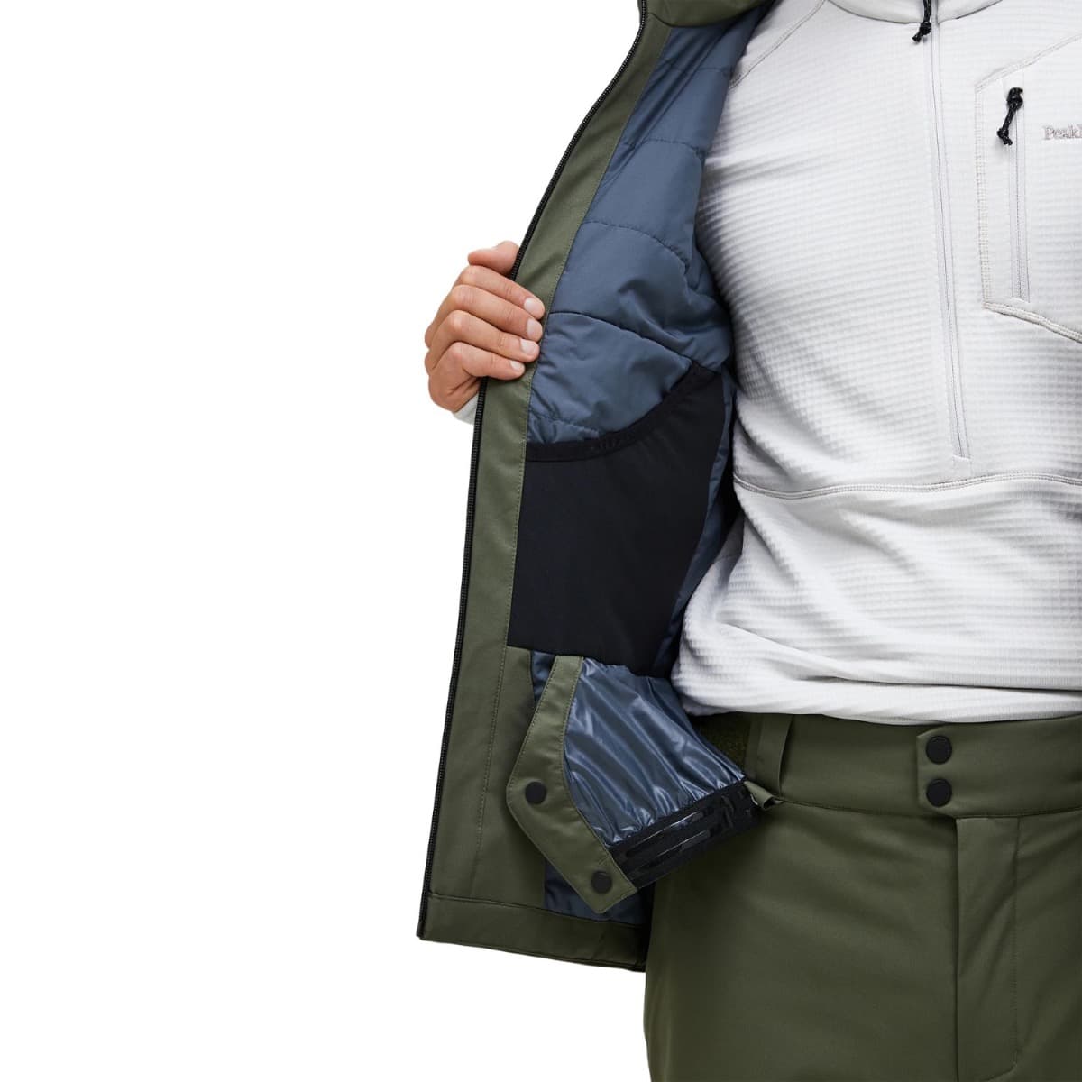 Peak Performance Maroon Insulated Ski Jas Heren Donkergroen 2xl thumbnail 3