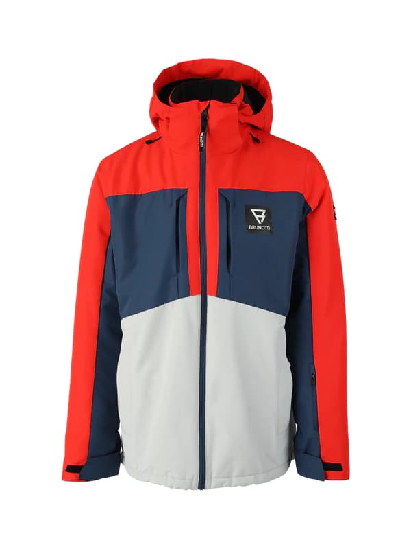 Brunotti Aratin Ski Jas Heren Rood Dessin Xl