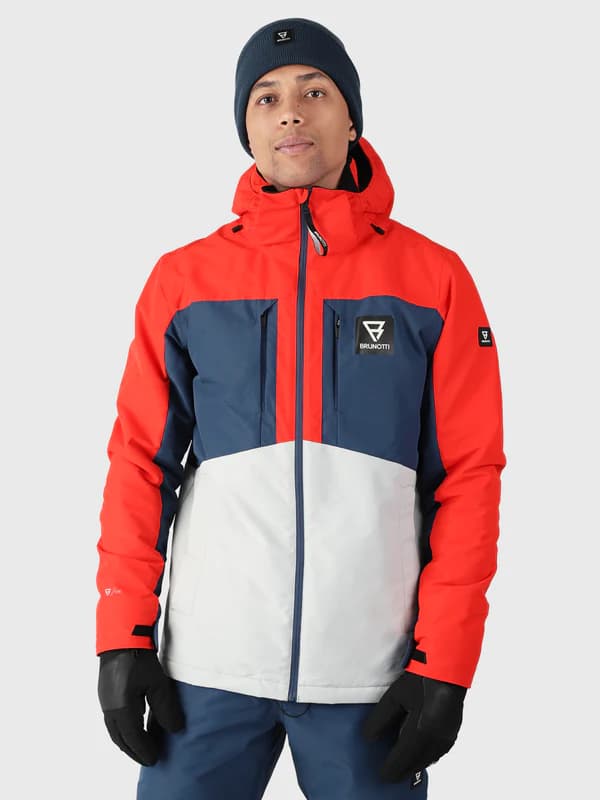 Brunotti Aratin Ski Jas Heren Rood Dessin Xl thumbnail 4