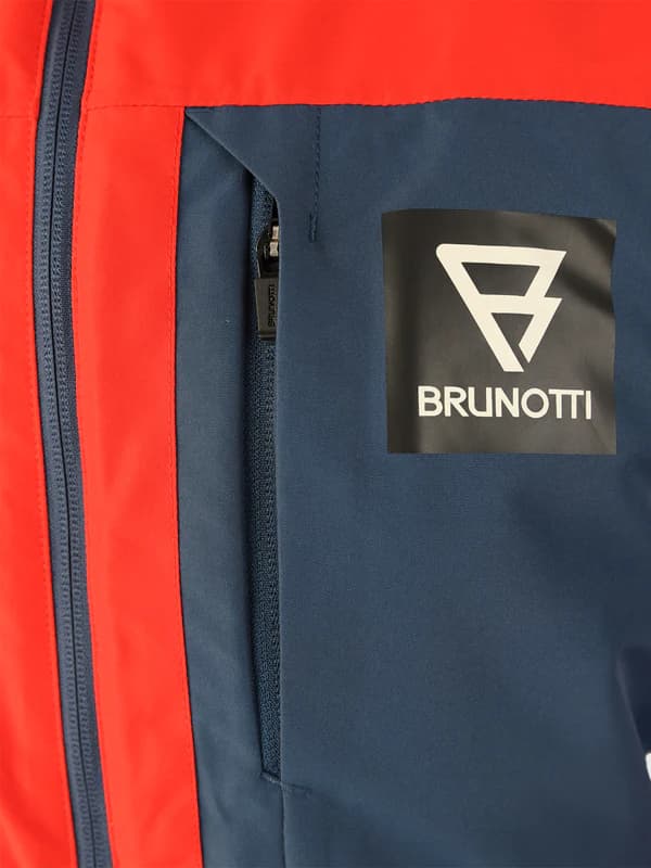 Brunotti Aratin Ski Jas Heren Rood Dessin Xl thumbnail 2
