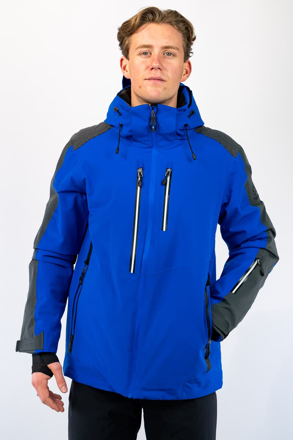 Falcon Gabriel Ski Jas Heren Blauw Dessin 2xl
